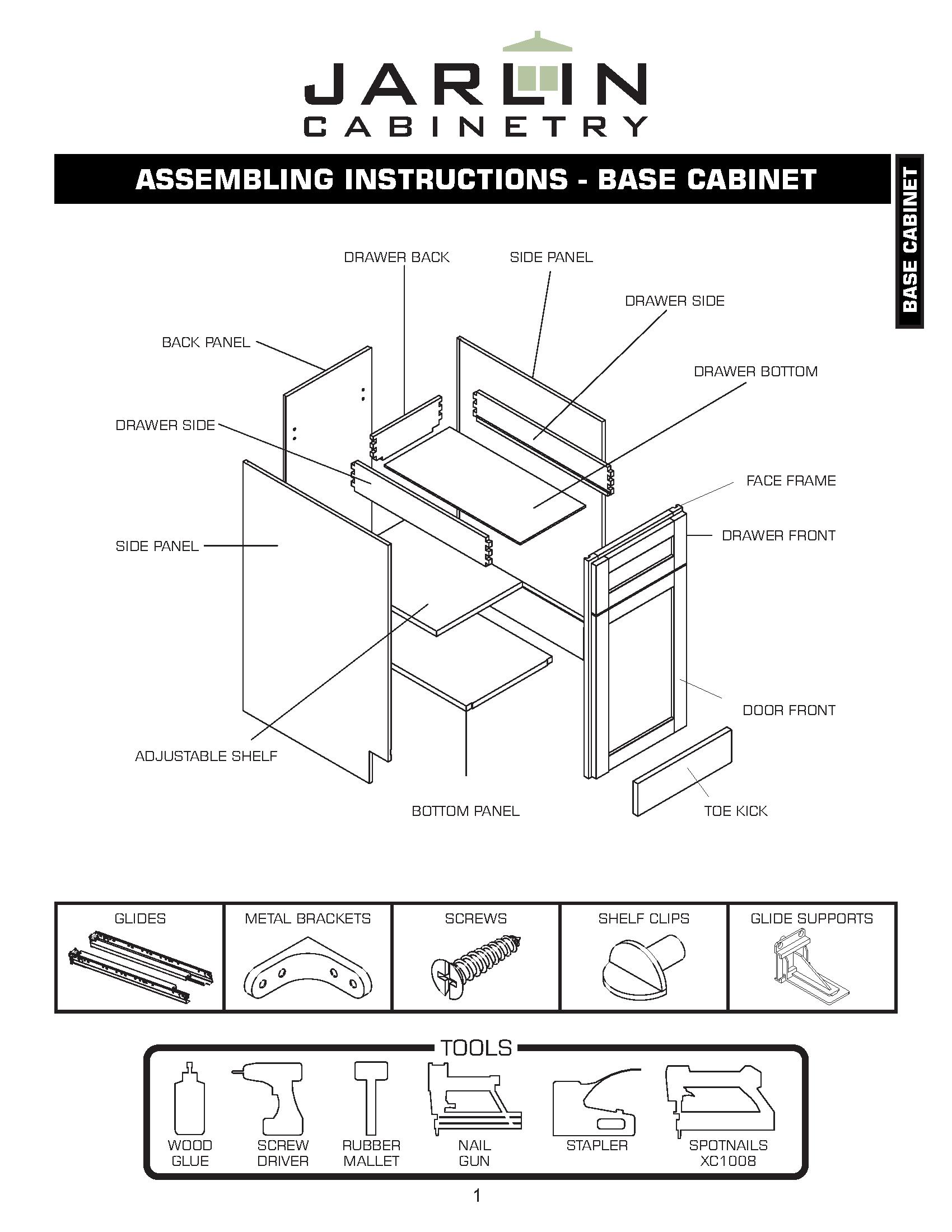 Cabinet Assembly Instructions Jarlin